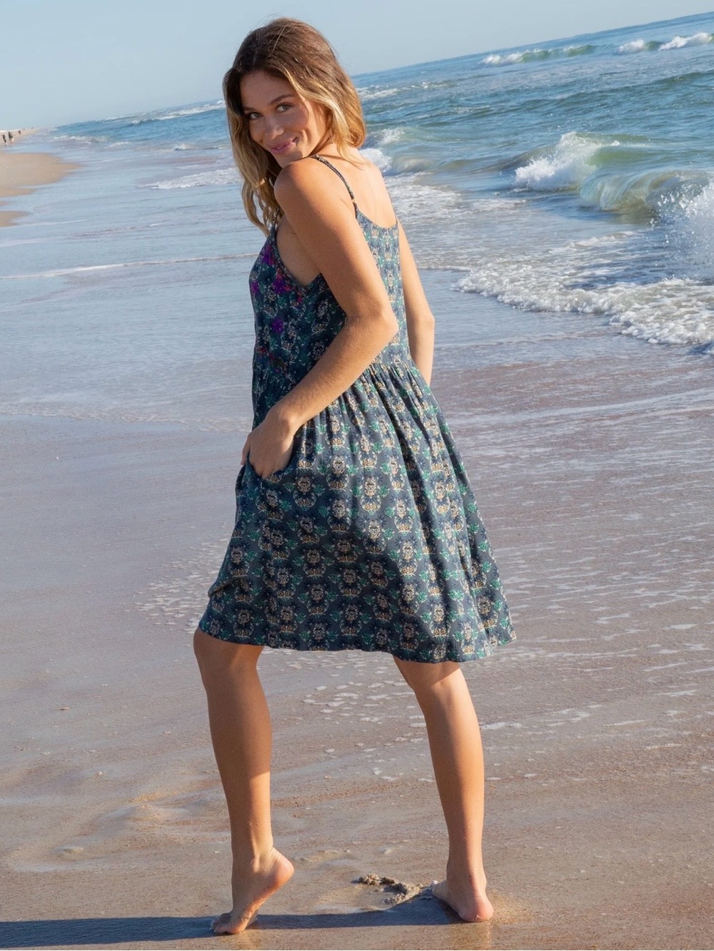 NWT | NATURAL LIFE | Sara Embroidered Floral Dress | XS - Picture 2 of 7